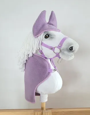 Zdjęcie produktu dla Zestaw dla Hobby Horse A4: derka + nauszniki - fioletowy