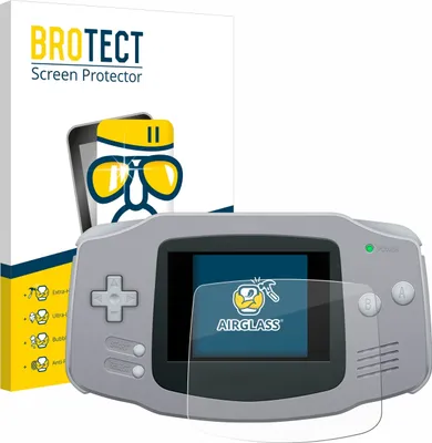 Produktbild von BROTECT Schutzglas für Nintendo Gameboy Advance GBA Schutzfolie Panzer Folie Glas Display Schutz klar