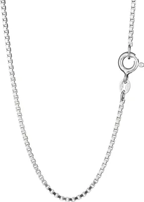Produktbild von Collier 42cm Venezianerkette diamantiert 925 Silber Halskette Breite 1,2mm 8181