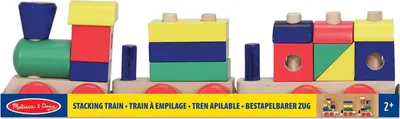 Immagine prodotto di Set da gioco per bambini con trenino impilabile, blocchi di legno colorati