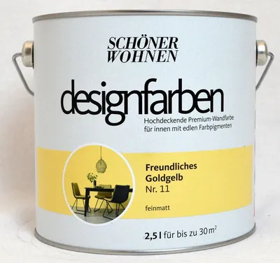 Produktbild von Designfarbe Freundliches Goldgelb Nr. 11 2,5 l