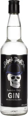 Produktbild von Black Death London Dry Gin 40% Vol. 0,7l