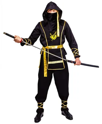 Zdjęcie produktu dla Strój ninja dla dorosłych, z kapturkiem i maską