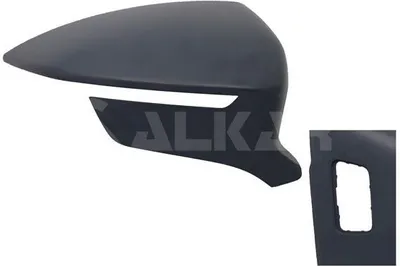 Produktbild von ALKAR 6352157 Außenspiegel Abdeckung Kappe Rechts für VW Golf IV Schrägheck (1J1) Grundiert Spiegelkappe