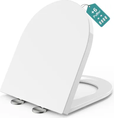 Produktbild von Weichschließende WC-Brille D-Form kurz