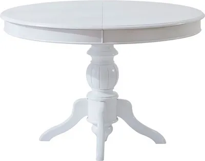 Produktbild von Skye Decor, Albero24, Ausziehbarer Esstisch, 100 % MASSIVES HOLZ, Weiß, 118 x 75 x 118 cm