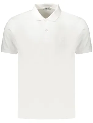 Produktbild von Elegantes Herren Poloshirt Weiß - Kurzarm, Stickerei, 2 Knöpfe