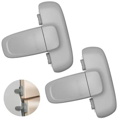 Productafbeelding van Kinderveiligheidsvergrendeling - 2 stuks - Veiligheid - Babyveiligheid - Deurslot - Ook geschikt voor huisdieren - Babyproofing