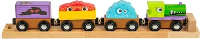 Immagine prodotto di Bigjigs Rail Treno dei mostri in legno
