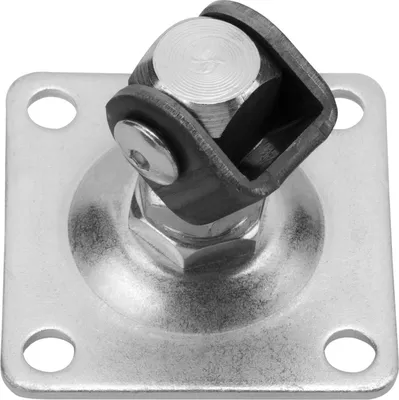 Produktbild von Torangel verstellbar M18 mit Anschraubplatte 90 x 90 mm Torbeschlag Stahltorscharnier Stahltorband von SOTECH