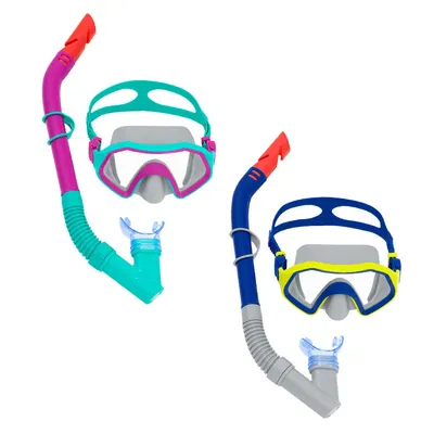 Produktbild von Bestway Erwachsene Maske und Schnorchel Set Erwachsene Drain Ventil Farbe sortiert Farbe +14 Jahre Strand und Pool 24021