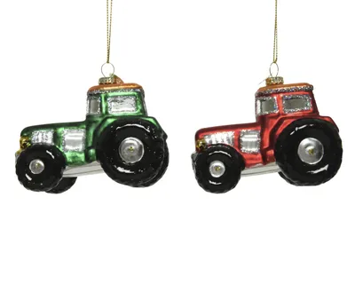 Produktbild von Weihnachtsbaumanhänger Traktor 7 cm