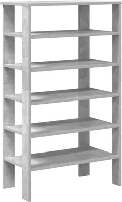 Obrázek produktu pro vidaXL Botník betonový šedý 61x32x105 cm materiál na bázi dřeva