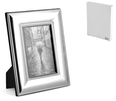 Image de H&H Cadre photo en métal, 10 x 15 cm, à pois, décoration de la maison