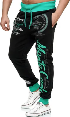 Produktbild von Herren Jogginghose | Monte Carlo 592 Schwarz/Mint XL