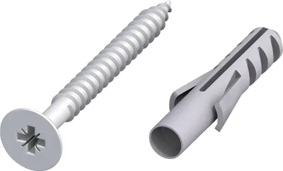 Produktbild von alfer Schrauben und Dübel 3.5 x 40 mm Stahl verzinkt - 10 Stk.