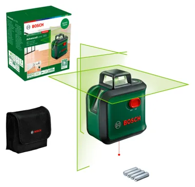 Zdjęcie produktu dla Bosch 0 603 663 B06, 24 m, 0,4 mm/m, 4°, 4 s, Poziomy/Pionowy, Zielony