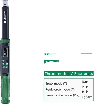 Obrázek produktu pro Momentový klíč, vyměnitelné hlavice, vysoce přesné měření, 6,8-135 N.m