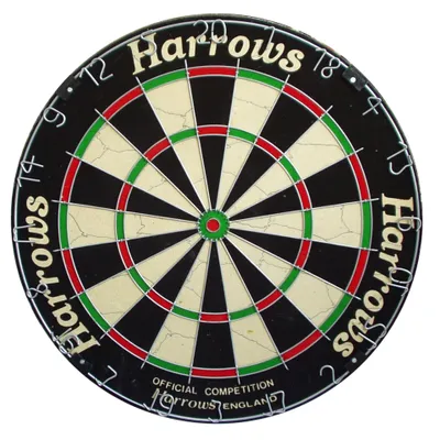 Produktbild von Harrows Official Board Black 1 kg Dartscheibe