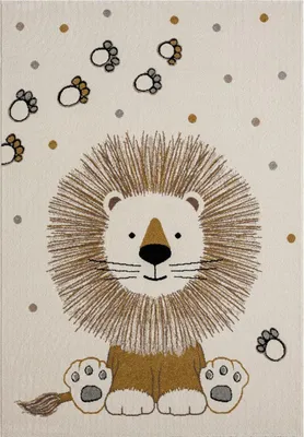Produktbild von SWEETLION gewebter Kinderteppich mit Tiermuster