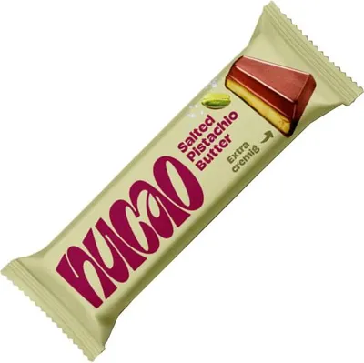 Produktbild von nucao Schokoladenriegel Salted Pistachio Butter  33g