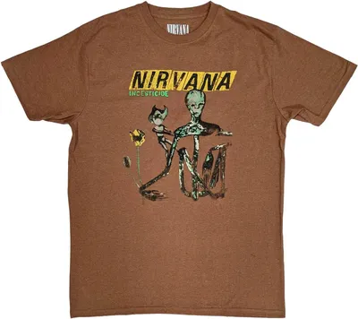 Image de Nirvana - T-shirt "Incesticide" pour homme/femme unie RO5757 (M) (Marron)