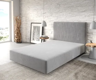 Produktbild von DELIFE Boxspringgestell Dream-Well 120x200 cm Mikrofaser Grau