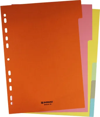 Produktbild von DONAU 8666030-99 Farbregister 6-teilig A4
