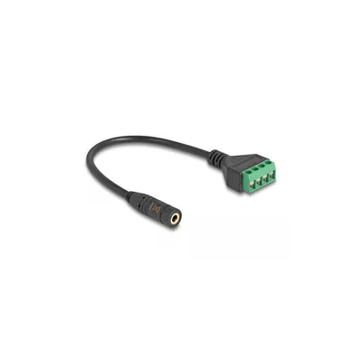 Immagine prodotto di DELOCK Klinkenbuchse 3,5mm 4Pin <Terminalblock Adapter 20 cm