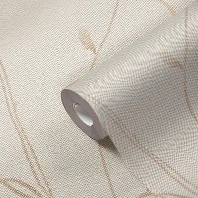 Zdjęcie produktu dla Tapeta flizelinowa w kwiaty beżowa kremowa motywy kwiatowe 397671 wzór tapety Pure Elegance