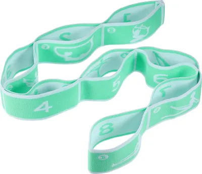 Produktbild von Yogagurt Yoga Dehnungsband, Stretchgurt mit 8 Schleifen,Stretching Strap, Stretching Band Yoga, Fitness Stretchband, Hochelastischer  elastisches Band Gymnastikband Grün