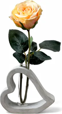Produktbild von Herz mit Vase Blumenvase Liebe Hochzeit Tischvase 10,5cm