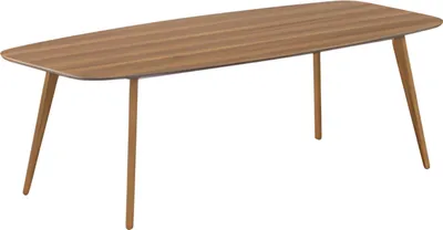 Immagine prodotto di Tavolo da pranzo moderno in legno con elegante piano e semplici gambe in legno