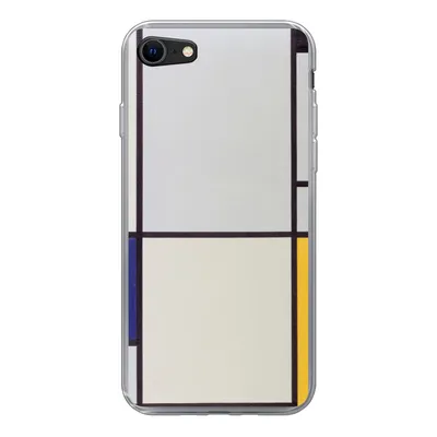 Produktbild von MuchoWow® Handyhülle Schutzhülle Hülle für iPhone SE 2020 Tableau I - Piet Mondrian Silikon Softcase Handy Hülle - Kartenbesitzer