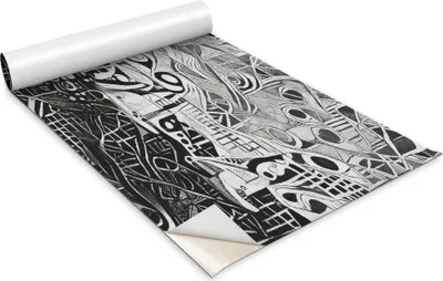 Produktbild von Selbstklebende Möbelfolie - Dekorationsfolie - Tischmöbel - Zuschneidbar - Abstrakte Boote - 100 x 50 cm