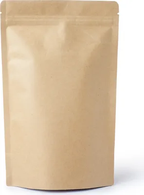 Produktbild von Standbodenbeutel Kraftpapier Druckverschluss 160x270+80 mm, Doypack 50 Stk.