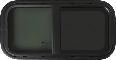 Image de Fenêtre de camping-car/caravane, fenêtre latérale coulissante, verre trempé, moustiquaire, noir