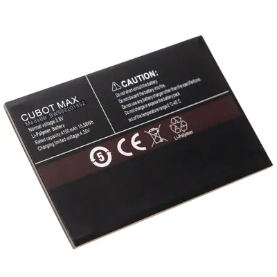 Produktbild von vhbw Akku kompatibel mit Cubot Max, Umax Handy Smartphone Telefon (4100 mAh, 3,8 V, Li-Polymer)