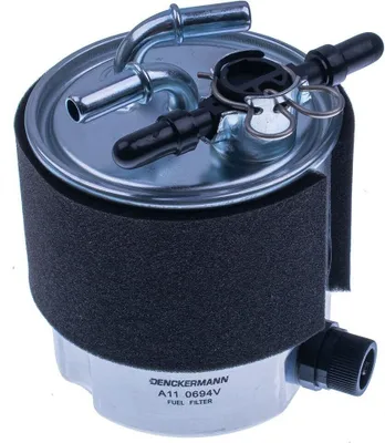 Produktbild von Kraftstofffilter DENCKERMANN A110694V für NISSAN Qashqai / Qashqai +2 I (J10, NJ10) Leitungsfilter