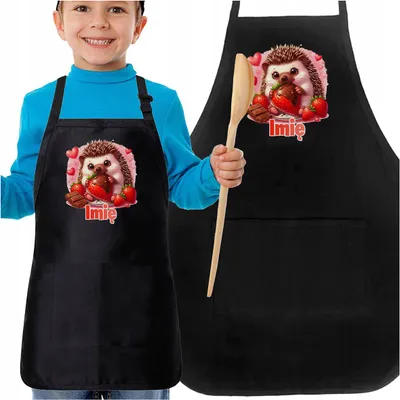 Produktbild von Kinder Schürze mit Igel Motiv für Kindergarten und Schule
