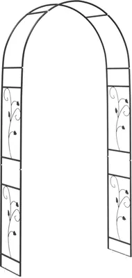 Obrázek produktu pro Zahradní oblouk Květinový Černá 115 x 37 x 231 cm