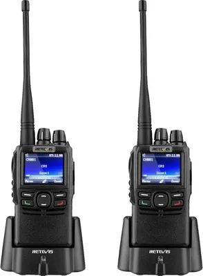 Produktbild von Retevis RB22 Digitales Walkie Talkie, 4000CH Digitales/Analoges Funkgerät, DMR Handheld Radio IP66 Wasserdicht, TDMA, SMS, FM, Professionelles Walkie