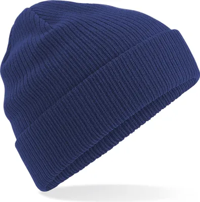 Produktbild von Beechfield Baumwolle Beanie RW7085 (Einheitsgröße) (Blau)