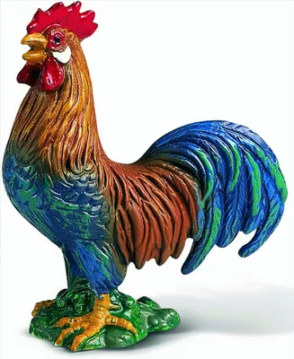 Image de Schleich 13131 Coq multicolore - chantant