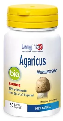Produktbild von Longlife Agaricus , 60 vegetarische Kapseln