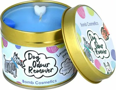 Immagine prodotto di Bomb Cosmetics candela profumata in latta Pet Odour Candle, candela in latta, blu, PDOGODO04