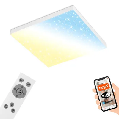 Produktbild von LED Panel Smart CCT WiFi Rahmenlos Sternendekor 24W weiß Metall Briloner