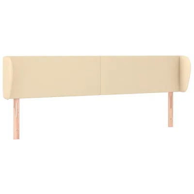 Produktbild von vidaXL Kopfteil mit Ohren Creme 183x23x78/88 cm Stoff