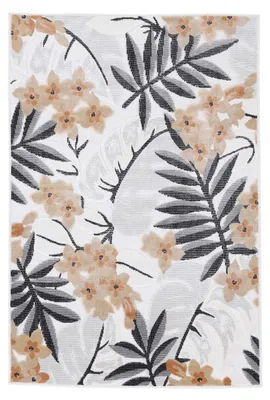 Produktbild von In- und Outdoor Teppich Deja Creme 120x170 cm | Moderner Teppich Wetterfest für Balkon, Terasse, Garten, Wohn- und Schlafzimmer