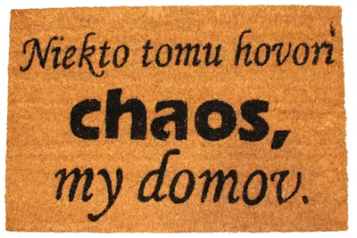 Produktbild von Home Elements Fußmatte Manche nennen es Chaos, wir nennen es Zuhause 40 x 60 cm